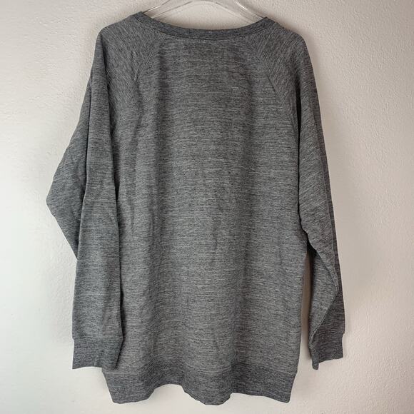 Wildfox Sweatshirt‎ Large Gray Pour Favor Statement Graphic Stretch L New - Picture 3 of 9